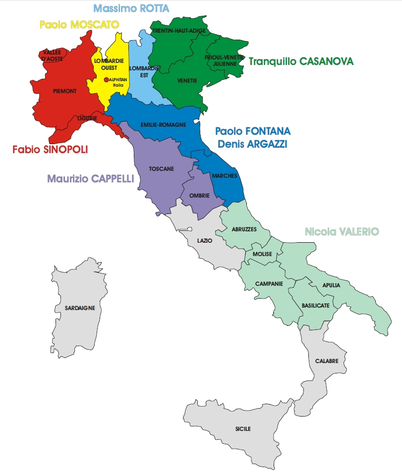 Carte Italie au 31.03.15